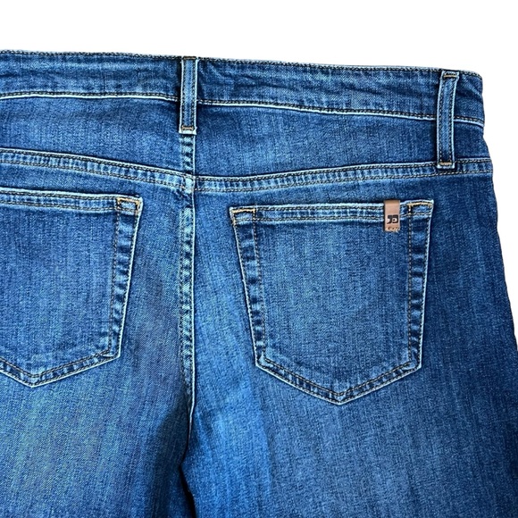 Joe’s Women’s Sz 29 Mid Rise Denim Shorts Bermuda Long Frayed Hem Stretch Jean - Picture 9 of 13